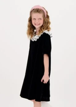 Oprah Velvet Dress Black 9 Oprah Velvet Dress Black -Angels-Face Shop Oprah Dress Black Lifestyle 1