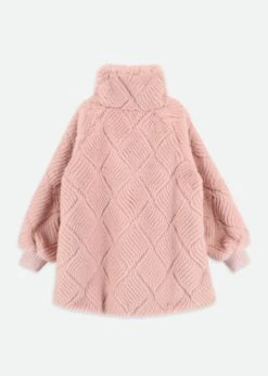 Oscars Fur Weave Jacket Tea Rose -Angels-Face Shop Oscar Jacket Tearose Back