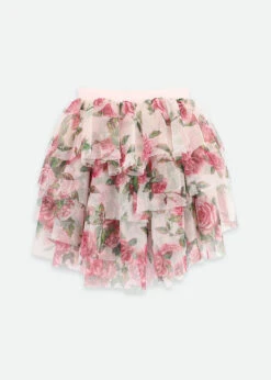 Patsy Roses Tulle Skirt Pink -Angels-Face Shop Patsy Skirt Rose Back