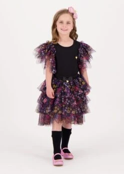 Patsy Millifiori Tulle Skirt Black -Angels-Face Shop Patsy Skirt Black Lifestyle