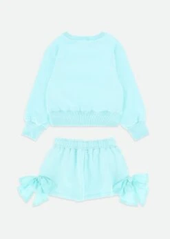 Paulette Top And Shorts Aqua Marine -Angels-Face Shop Paula Set Aqua Back