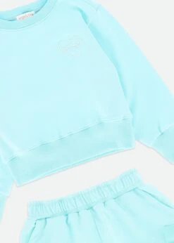 Paulette Top And Shorts Aqua Marine -Angels-Face Shop Paula Set Aqua Detail