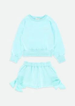 Paulette Top And Shorts Aqua Marine