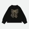 Paula Sweat With Bow Black