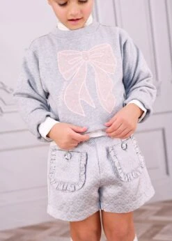 Paula Sweat With Heart Tulle Bow Grey -Angels-Face Shop Paula Sweat Jumper Grey Lifestyle 4fd5822a 35ca 4401 8880 383687d53d06