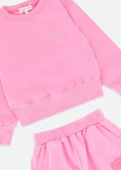 Paulette Top And Shorts Set Begonia Pink 6 Paulette Top And Shorts Set Begonia Pink -Angels-Face Shop Paulette Set Pink Detail