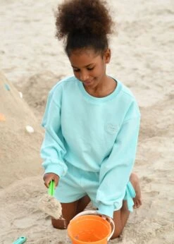 Paulette Top And Shorts Aqua Marine -Angels-Face Shop Paulette Set Aqua Campaign 1