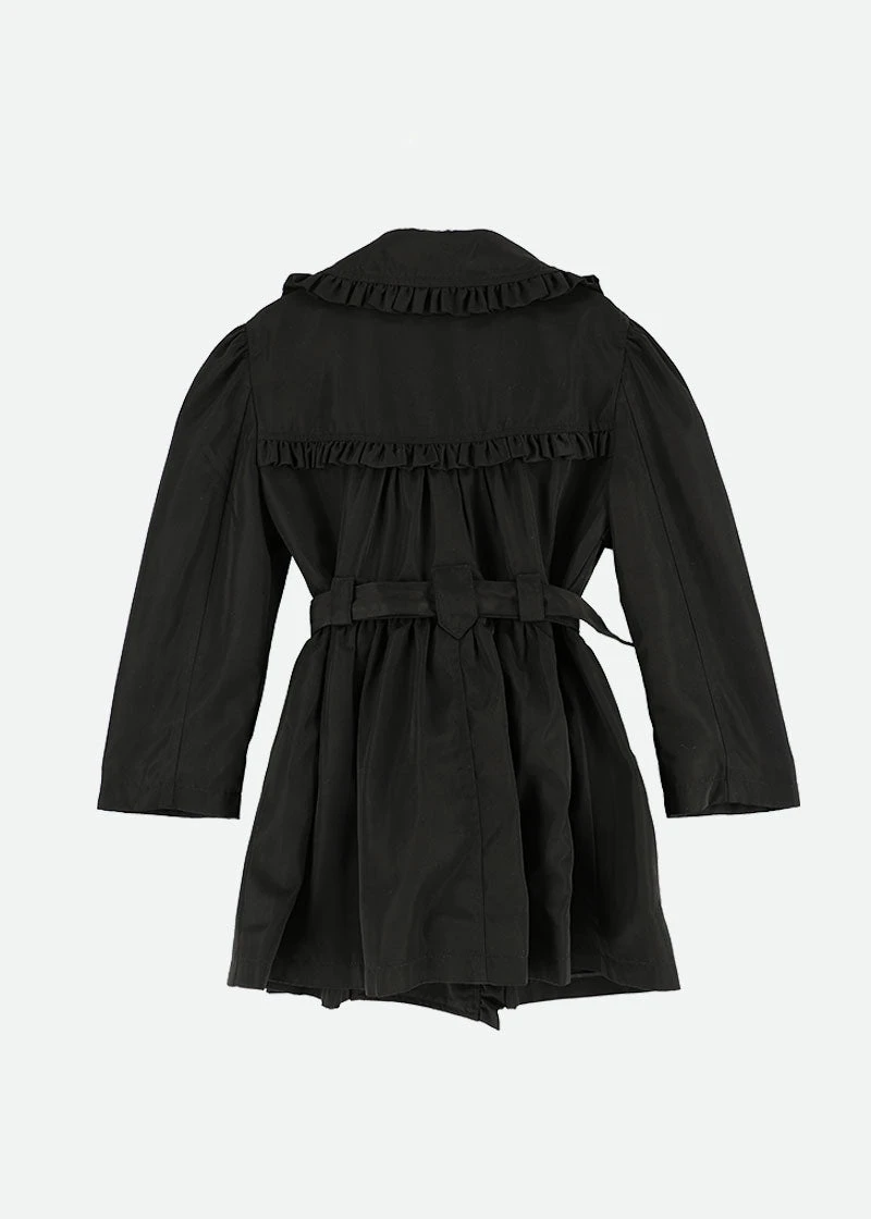 Perdey Trench Coat Black 4 Perdey Trench Coat Black - Image 4