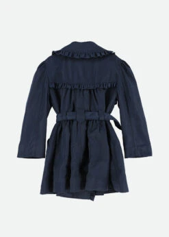 Perdey Trench Coat Navy 9 Perdey Trench Coat Navy -Angels-Face Shop Perdey Navy Back