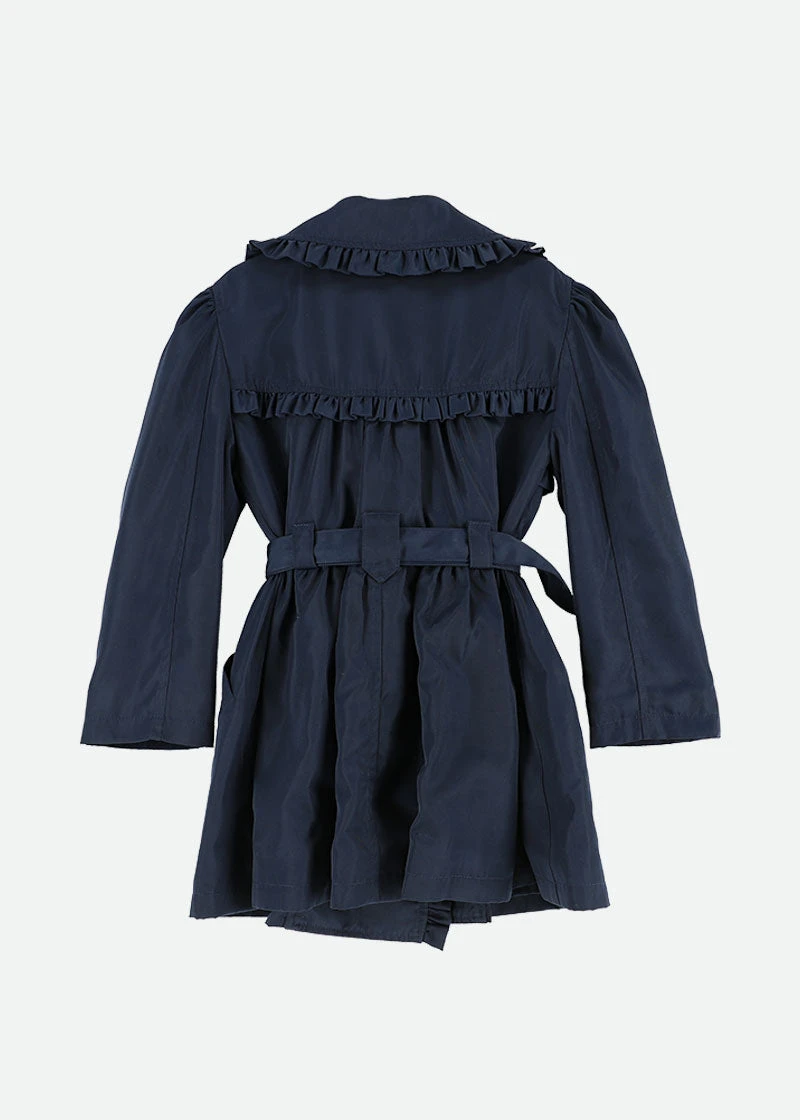Perdey Trench Coat Navy 5 Perdey Trench Coat Navy - Image 5