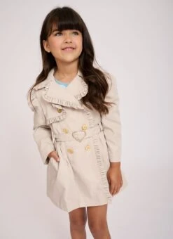 Perdey Trench Coat Champagne -Angels-Face Shop Perdey Coat Champagne Lifestyle