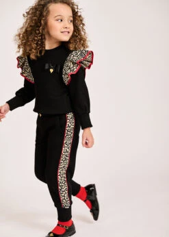 Posh Jogger Black With Gold -Angels-Face Shop Posh Jogger Black Leopard Lifestyle 1