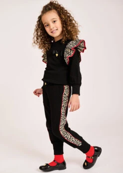 Posh Jogger Black With Gold -Angels-Face Shop Posh Jogger Black Leopard Lifestyle 2