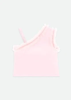 Reese One Shoulder Top Pale Pink -Angels-Face Shop Reece Top Pink Back