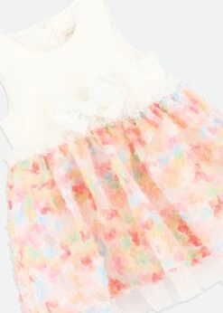 ReeRee Confetti Baby Dress Snowdrop/Multi -Angels-Face Shop Reeree BabyDress Multi Detail