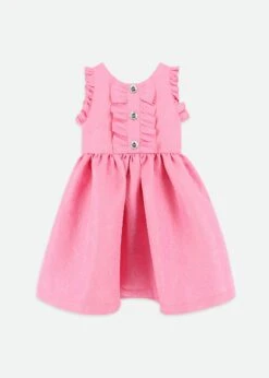 Rhiannon Jacquard Dress Begonia Pink