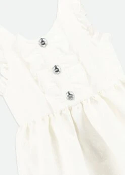 Rhiannon Jacquard Dress Snowdrop -Angels-Face Shop Rhiannon Dress Snowdrop Detail