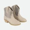 Rio Crystal Cowboy Boot Taupe