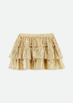 Rock Skirt Gold Metallic -Angels-Face Shop Rock Skirt Gold Back