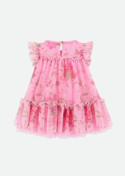 Rosebud Flower Baby Dress Begonia Pink -Angels-Face Shop Rosebud BabyDress Begonia Back 58fabd5e 7bc2 43fc 857f db32ba353e13