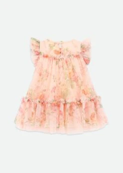Rosebud Primrose Baby Dress Peach -Angels-Face Shop Rosebud BabyDress Peach Back