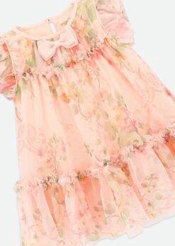 Rosebud Primrose Baby Dress Peach -Angels-Face Shop Rosebud BabyDress Peach Detail
