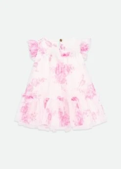 Rosebud Roses Baby Dress Snowdrop Pink -Angels-Face Shop Rosebud BabyDress SnowdropPink Bac