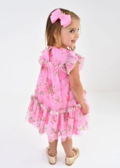 Rosebud Flower Baby Dress Begonia Pink -Angels-Face Shop Rosebud Dress Begonia Pink Lifestyle 2