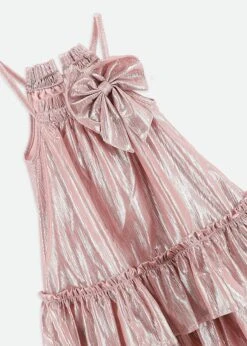 Rosemary Dress Pink Metallic -Angels-Face Shop Rosemary Dress Pink Detail