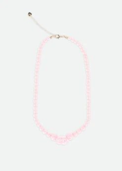Rose Necklace Pink