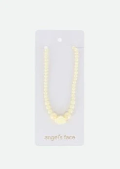 Rose Necklace Vanilla -Angels-Face Shop Roses Necklace Vanilla Card