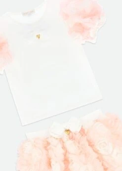 Roses Top And Skirt Set Snowdrop/Pink 10 Roses Top And Skirt Set Snowdrop/Pink -Angels-Face Shop Roses Set Pink Detail