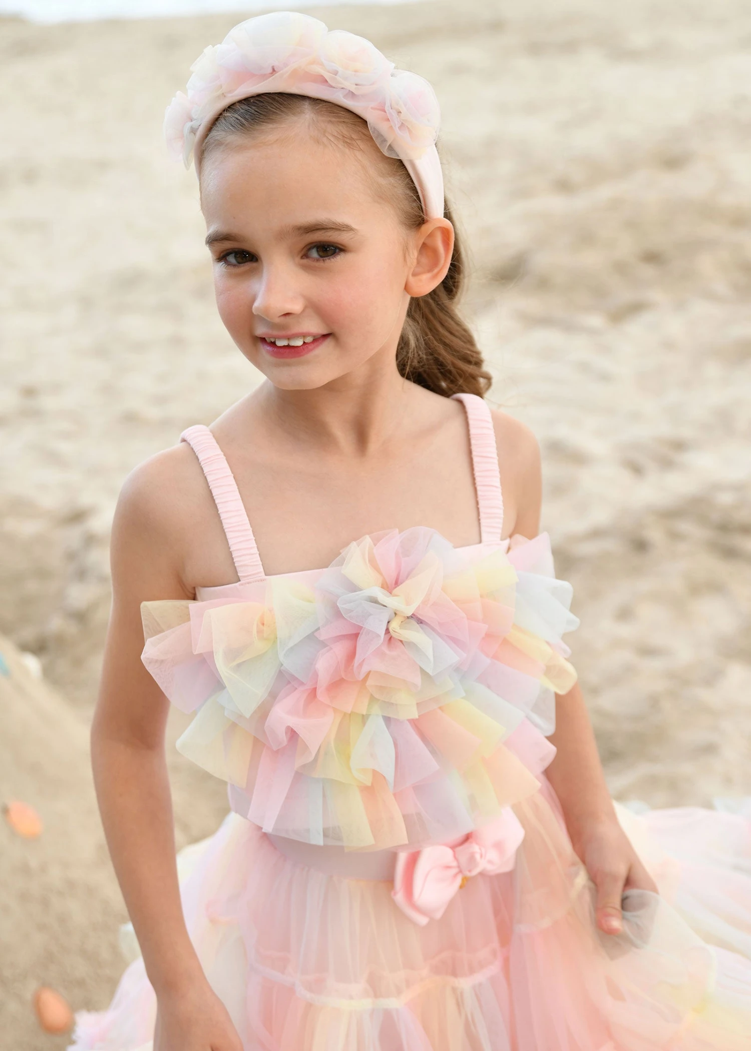 Rosetta Tulle Top Rainbow 2 Rosetta Tulle Top Rainbow - Image 2