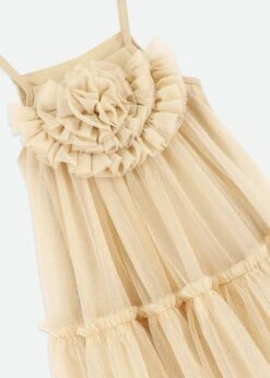 Rosheen Tulle Dress Gold -Angels-Face Shop Rosheen Dress Gold Detail