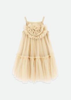 Rosheen Tulle Dress Gold