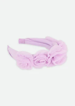 Rosie Tulle Aliceband Lilac -Angels-Face Shop Rosie Headband Lilac Side