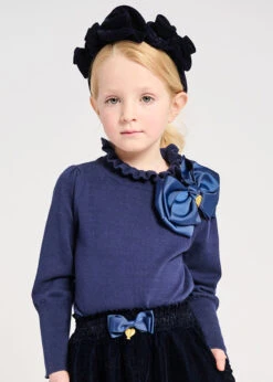 Rosie Alice Band Navy -Angels-Face Shop Rosie Headband Navy 1