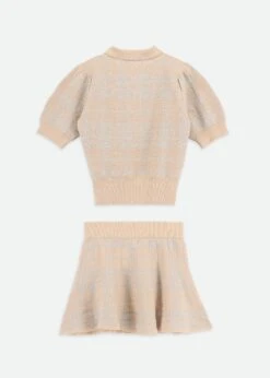 Rosina Knitted Co-ord Sand -Angels-Face Shop Rosina Set Sand Back