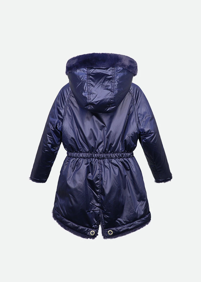 Roxanne Reversible Coat Navy 4 Roxanne Reversible Coat Navy - Image 4