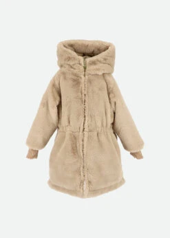 Roxy Reversible Coat Sand -Angels-Face Shop Roxy Reversible Coat Sand Front2