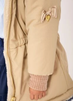 Roxy Reversible Coat Sand -Angels-Face Shop Roxy Reversible Coat Sand Lifestyle 2