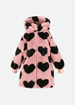 Roxy Reversible Coat Tea Rose 10 Roxy Reversible Coat Tea Rose -Angels-Face Shop Roxy Reversible Coat Tea Rose Front2