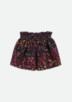 Ruthie Multi Leopard Shorts Black -Angels-Face Shop Ruthie Short Black Back