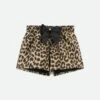 Ruthie Shorts Black Leopard