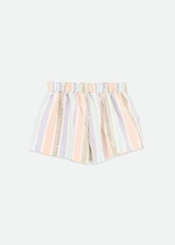 Ruthie Stripe Jacquard Shorts Gold Multi -Angels-Face Shop Ruthie Short Multi Back
