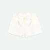 Ruthie Bow Jacquard Shorts Snowdrop