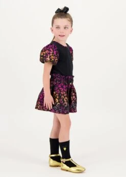 Ruthie Multi Leopard Shorts Black -Angels-Face Shop Ruthie Shorts Black Lifestyle 1