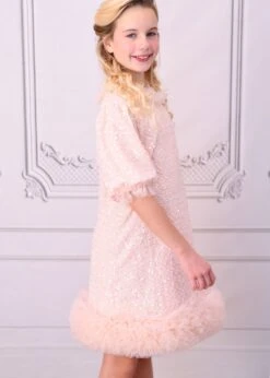 Sasha Sequin Dress Blush Pink -Angels-Face Shop Sasha Dress Blush Pink Lifestyle 1 038b898e 5286 4df7 87ac 7bd7feef38cb