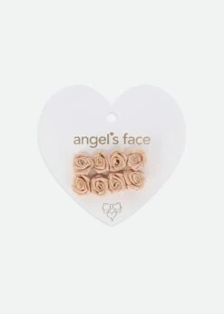 Satin Roses Hair Clip Champagne -Angels-Face Shop Satin Bows Champagne Card