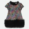 Shalini Sequin Dress Black Multi